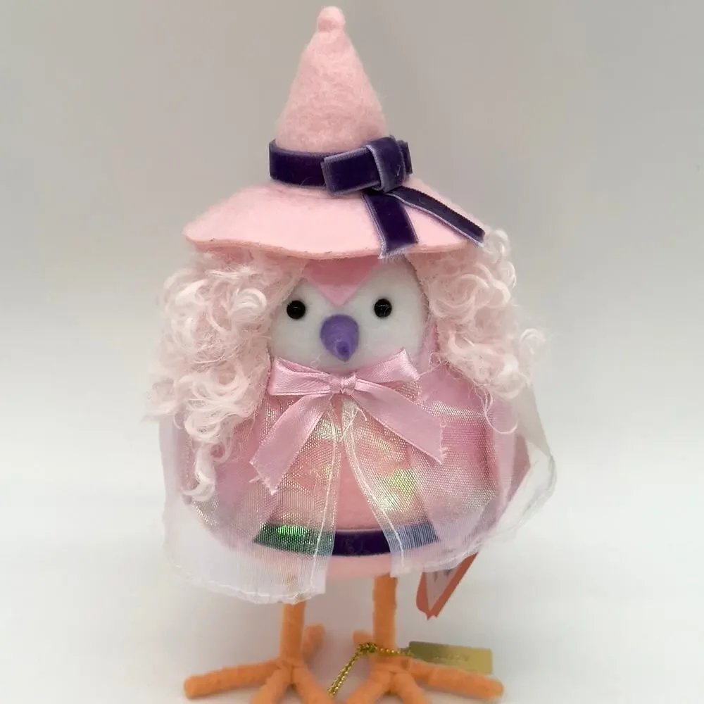 Target Featherly Friends Hyde & Eek Glitzy Good Witch Pink Halloween Bird New